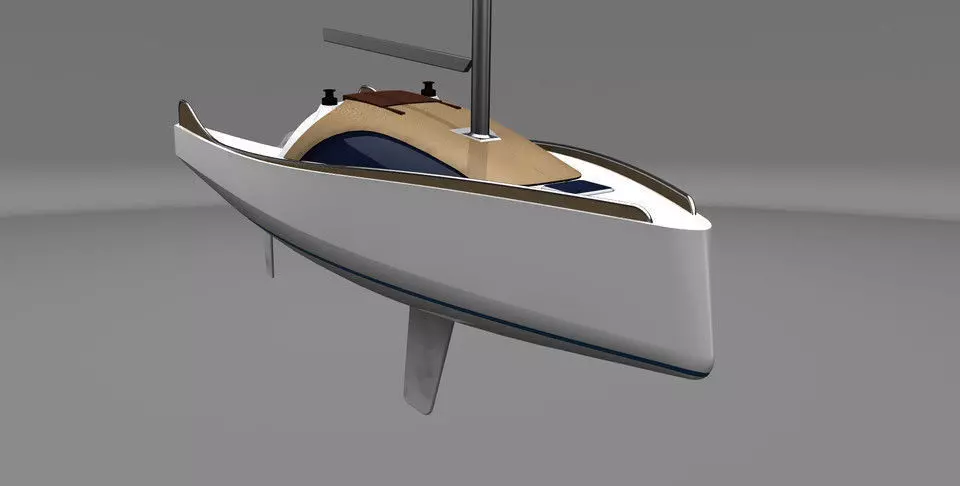850 sailing yacht Free 3D model
