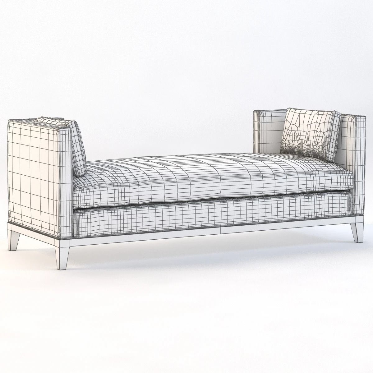 Presidio Settee Daybed 3D model_2