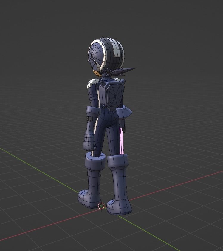 Dark Megaman EXE - Megaman EXE 3D model_9