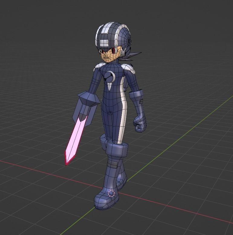 Dark Megaman EXE - Megaman EXE 3D model_6