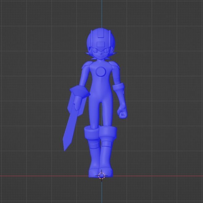 Dark Megaman EXE - Megaman EXE 3D model_15
