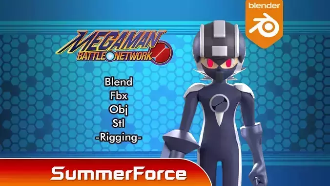 Dark Megaman EXE - Megaman EXE 3D model