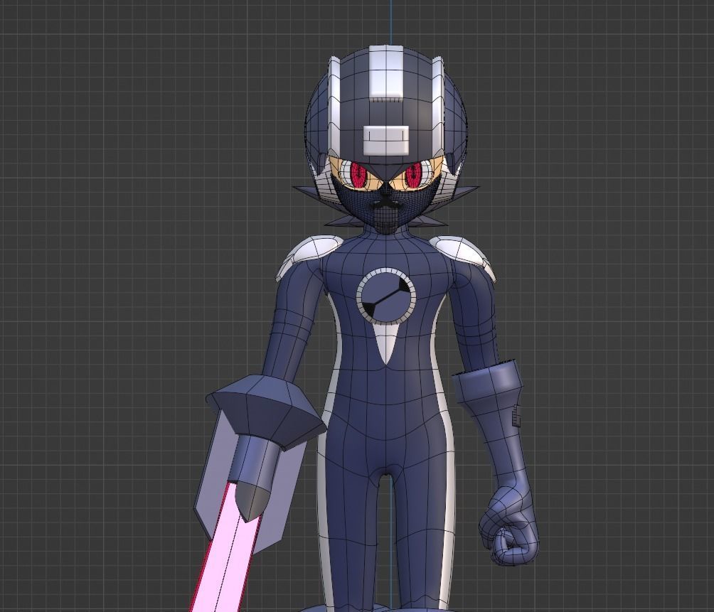 Dark Megaman EXE - Megaman EXE 3D model_4
