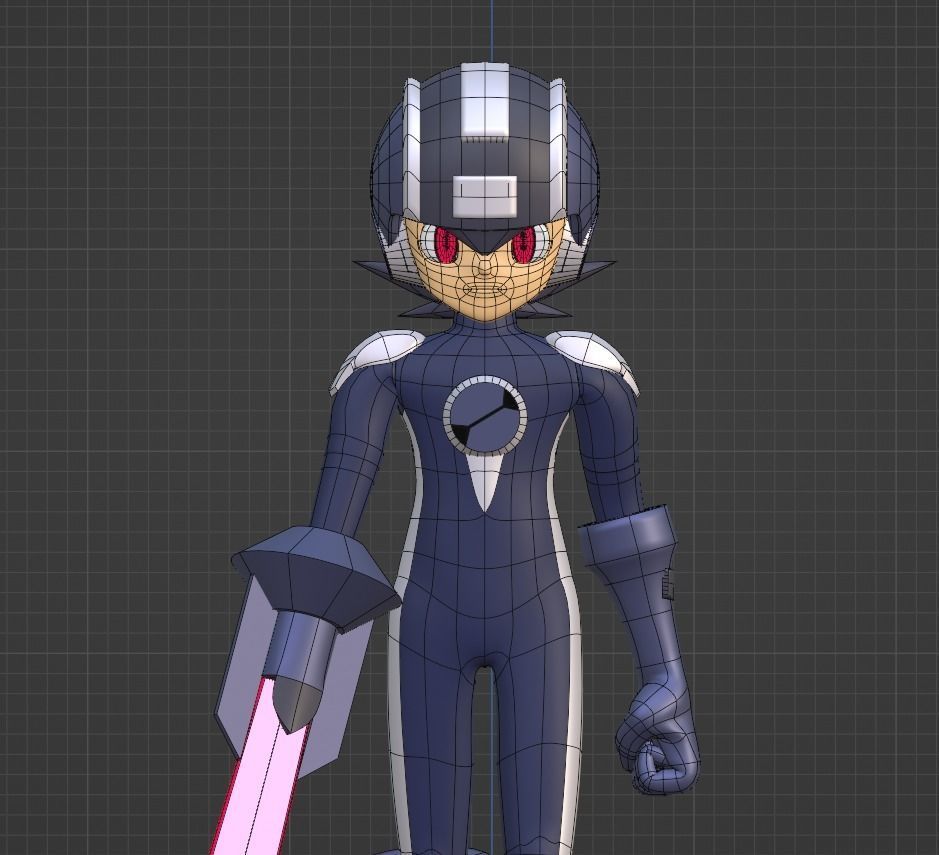 Dark Megaman EXE - Megaman EXE 3D model_5