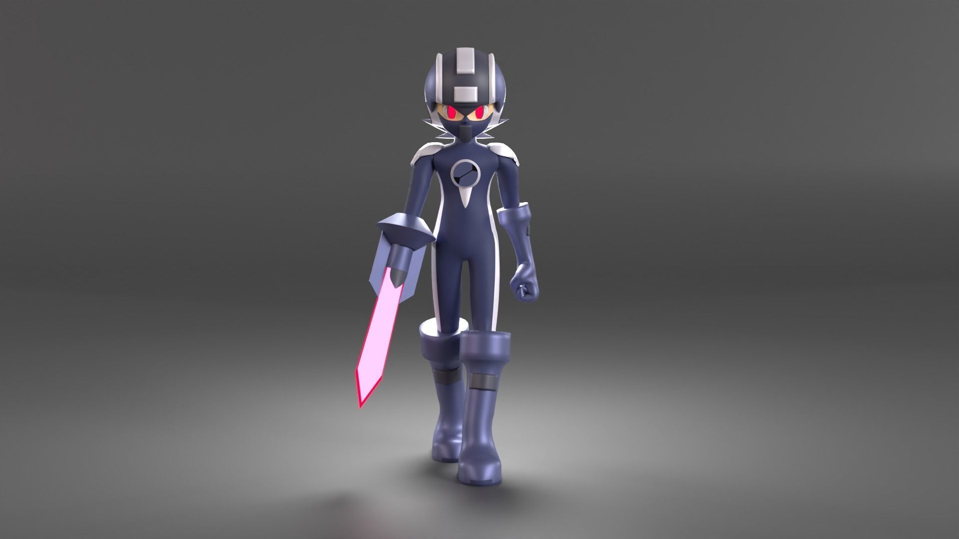 Dark Megaman EXE - Megaman EXE 3D model_3