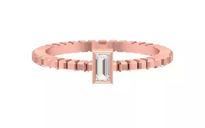 Solitaire Women Band Ring