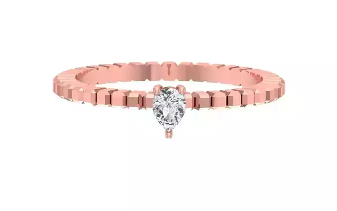 Solitaire Women Band Ring