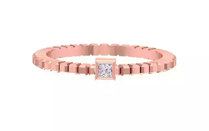 Solitaire Women Band Ring