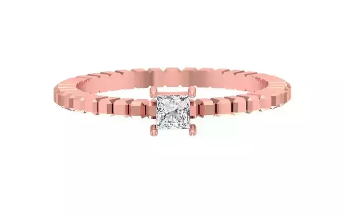 Solitaire Women Band Ring