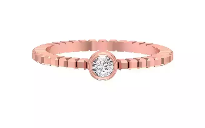 Solitaire Women Band Ring