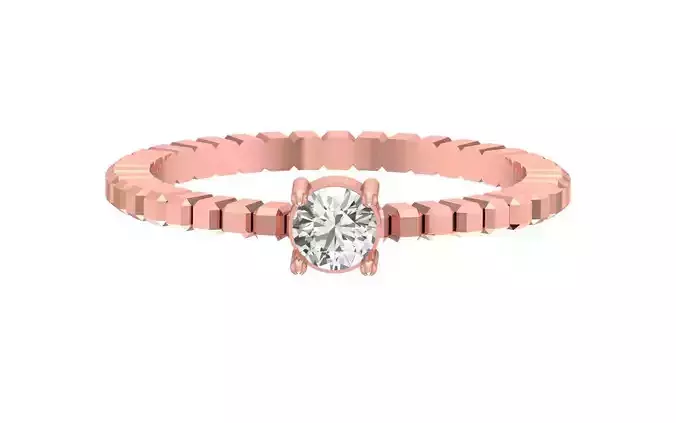 Solitaire Women Band Ring