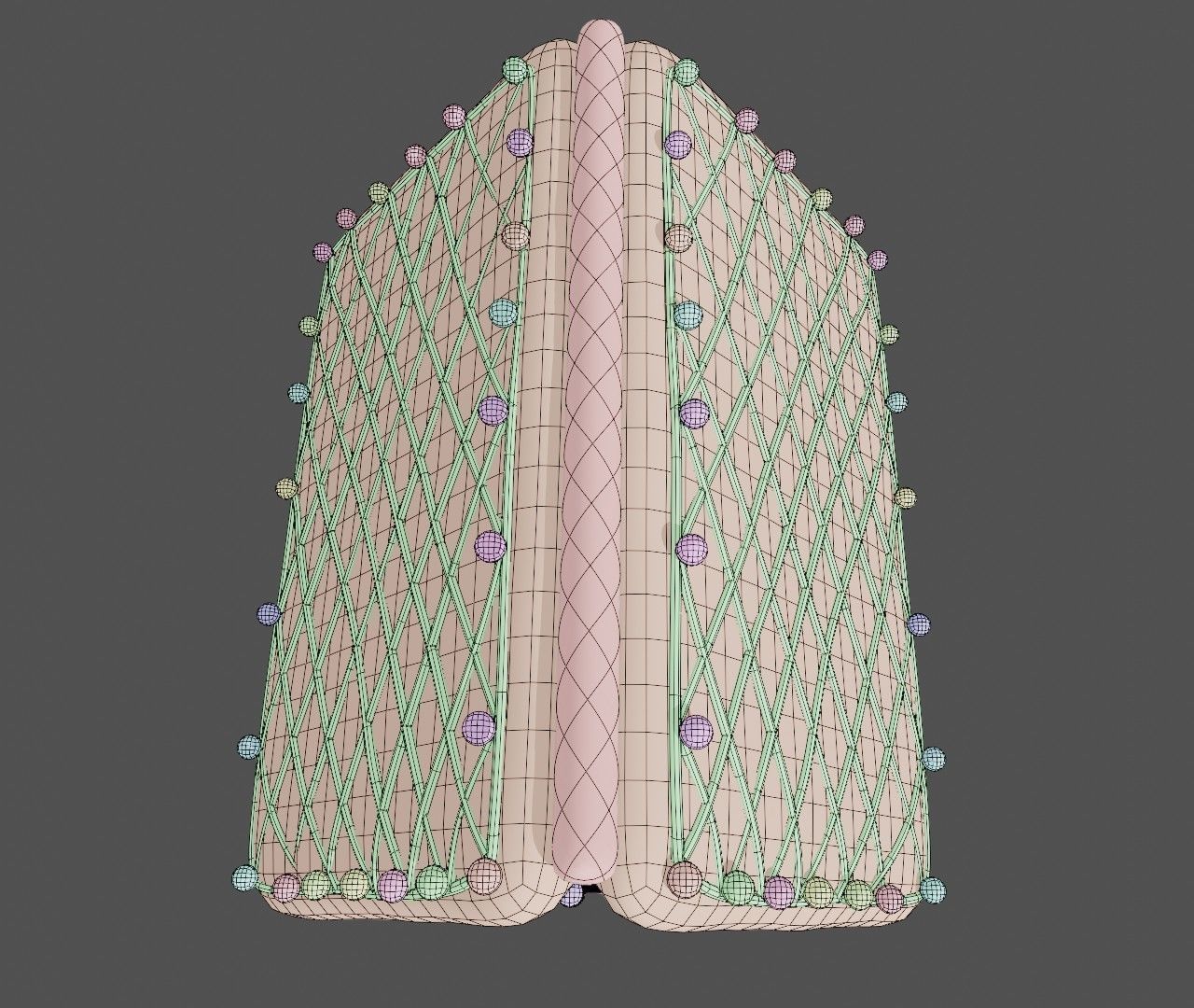 Gingerbread House Cute Cookies 3d model 3D model_9