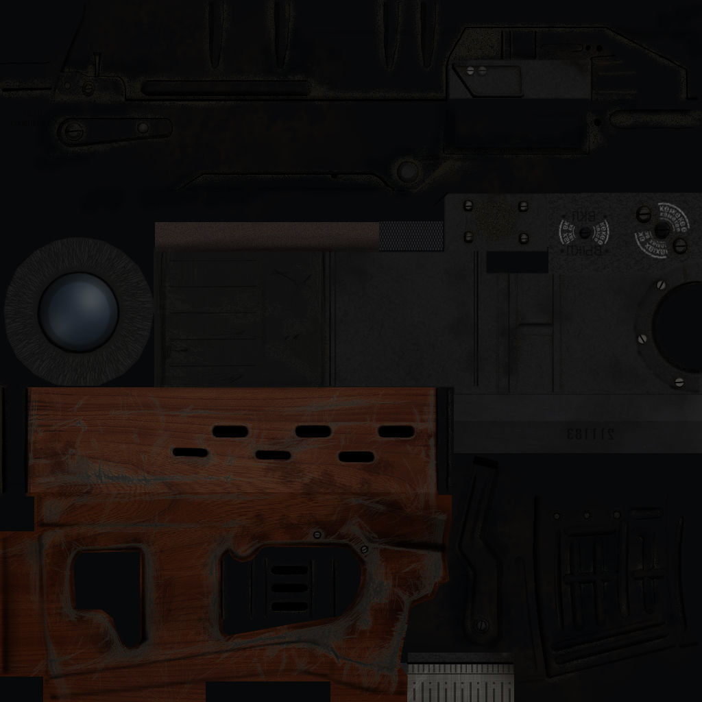 USSR Dragunov Sniper Rifle - SVD Low-poly 3D model_18