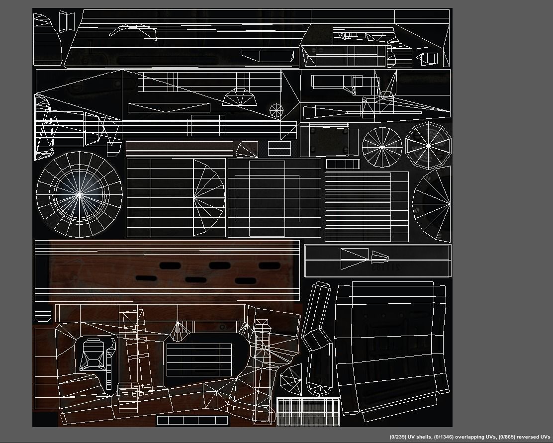 USSR Dragunov Sniper Rifle - SVD Low-poly 3D model_17