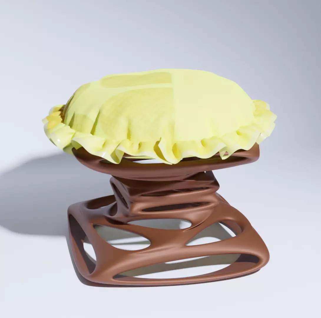 Cushion Chair 3D print model_0