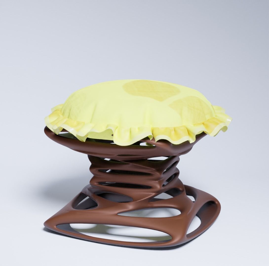 Cushion Chair 3D print model_8