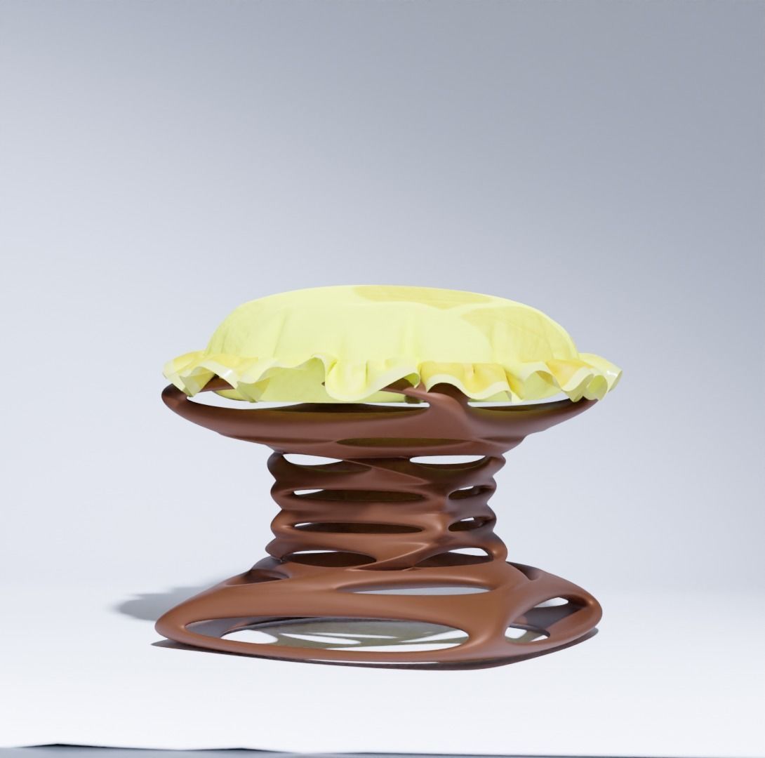 Cushion Chair 3D print model_1