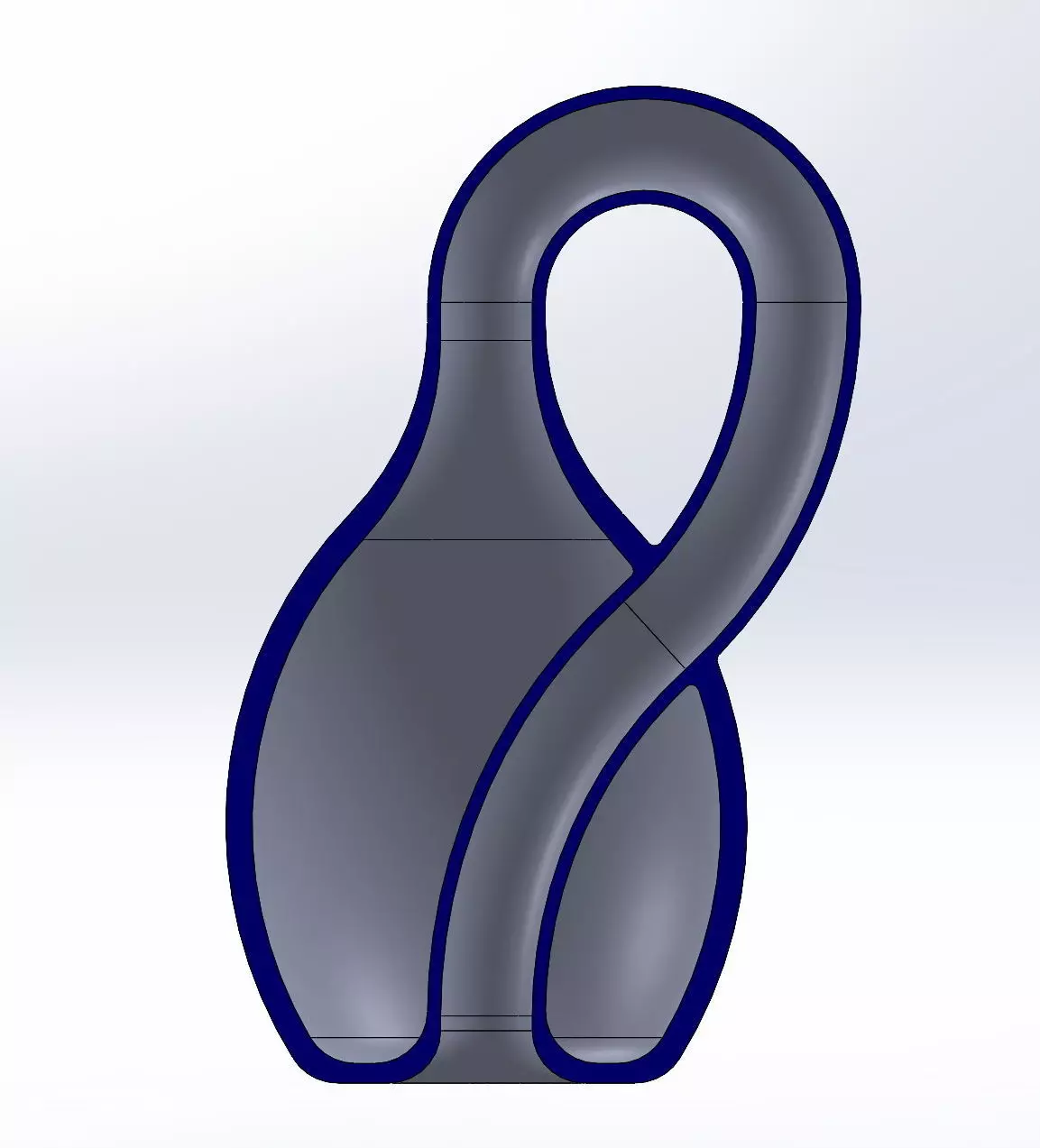 Basic Klein Bottle Printable Model 3D print model