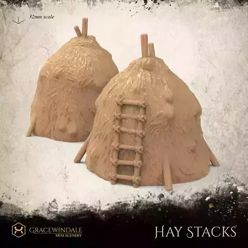 Haystacks by Gracewindale 3D print model