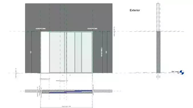 3 Panel Sliding Balcony Door