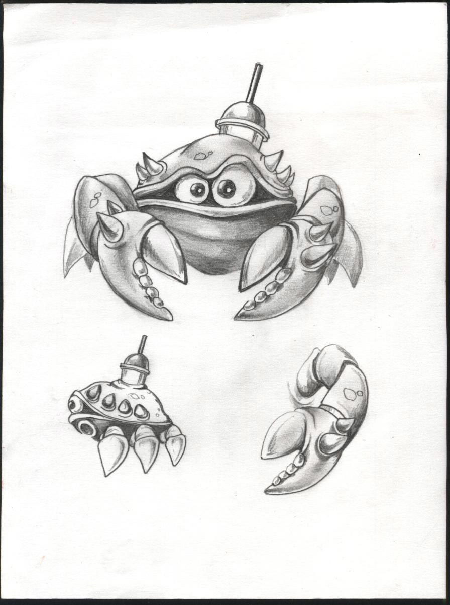 Crab Sea Animal Low-poly 3D model_15