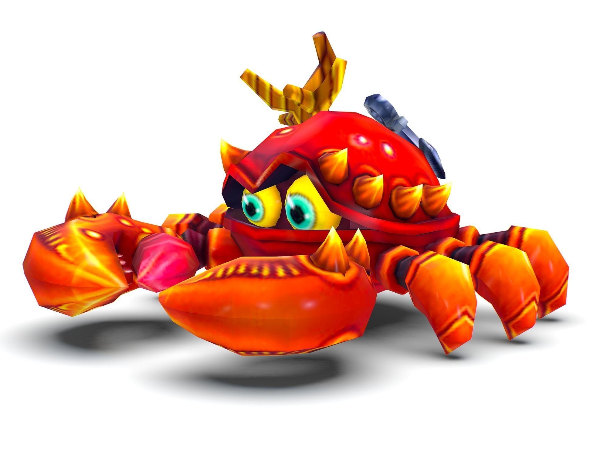 Crab Sea Animal Low-poly 3D model_10