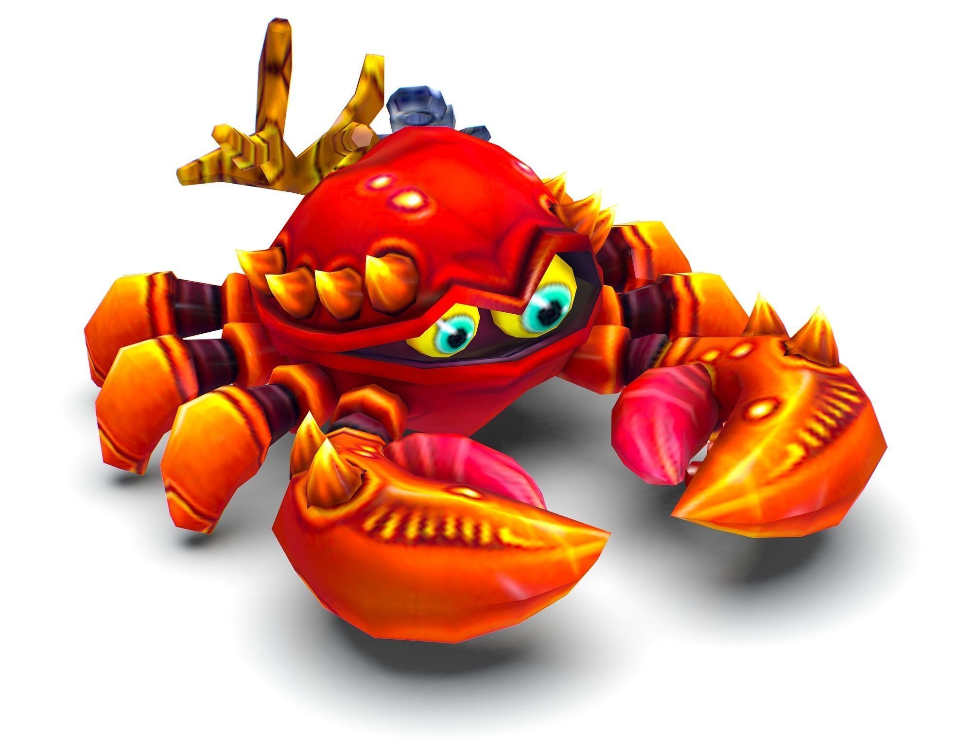 Crab Sea Animal Low-poly 3D model_8