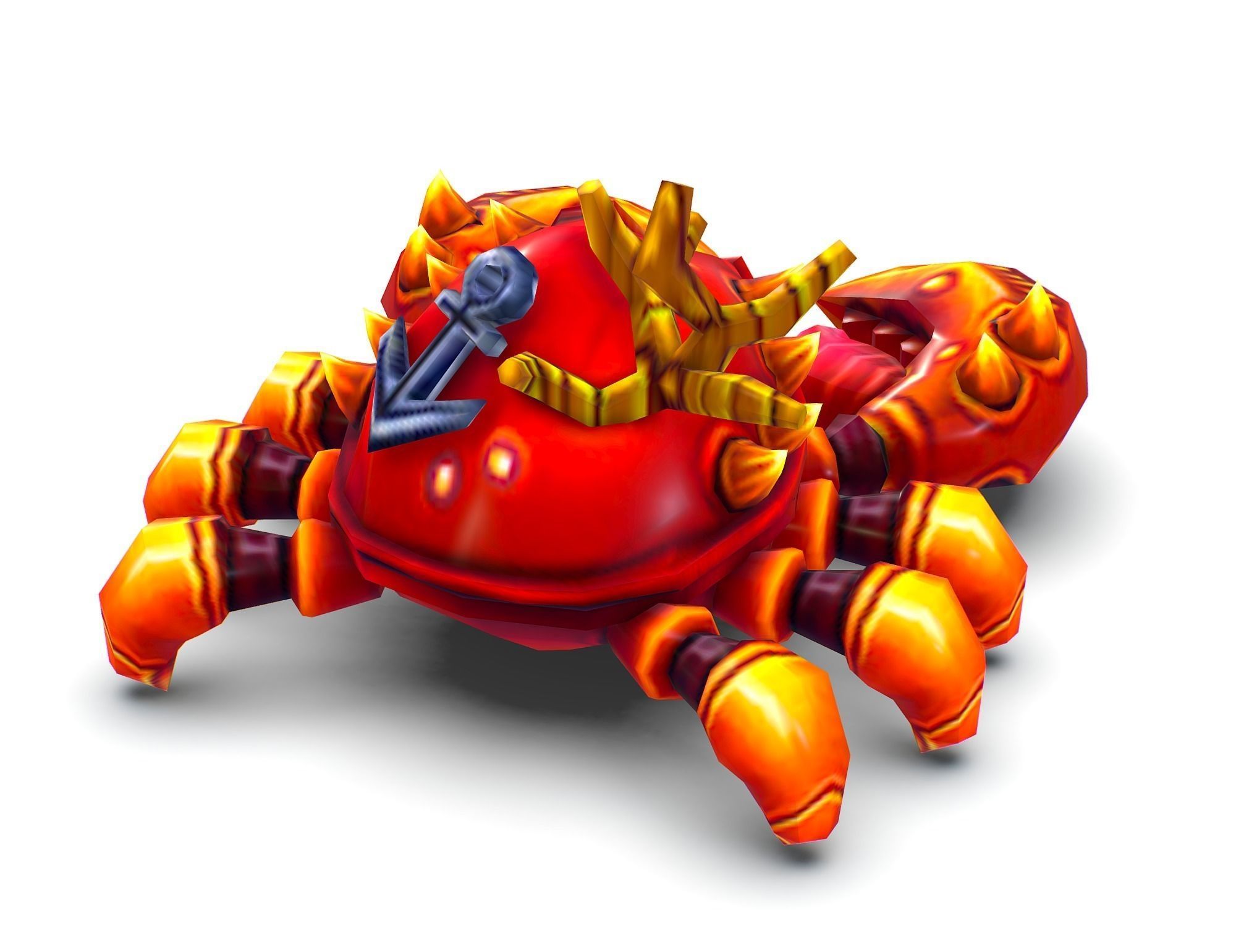 Crab Sea Animal Low-poly 3D model_6