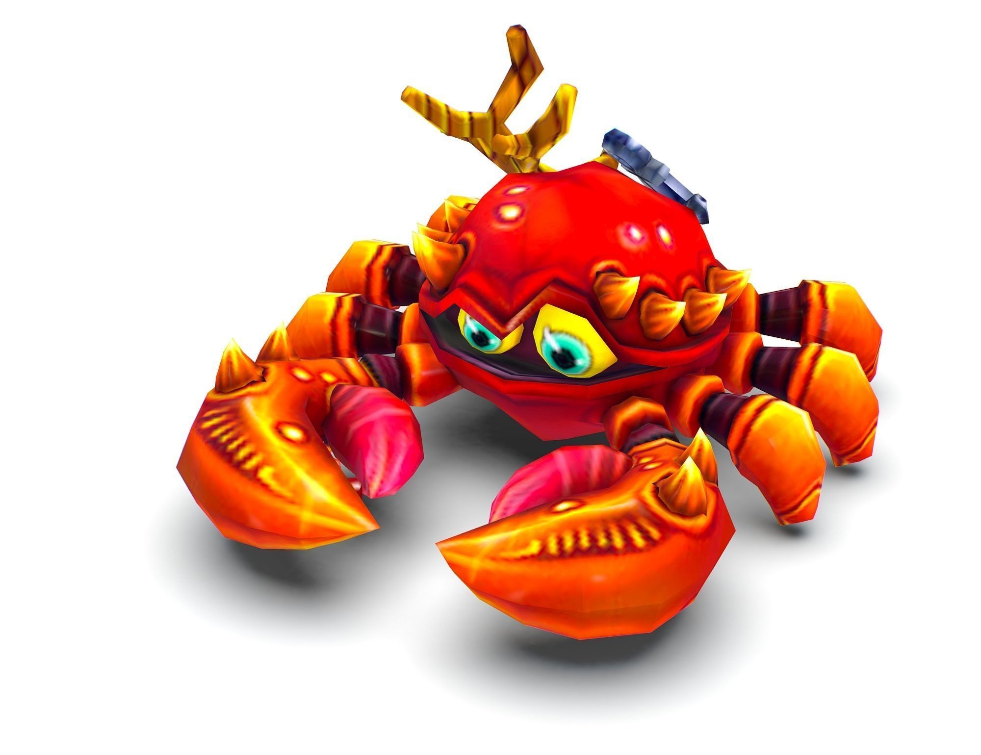 Crab Sea Animal Low-poly 3D model_1