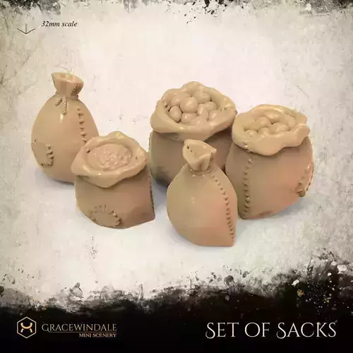 Set of Sacks 3D print model