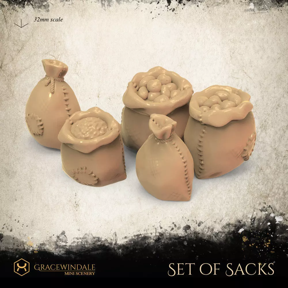 Set of Sacks 3D print model_0