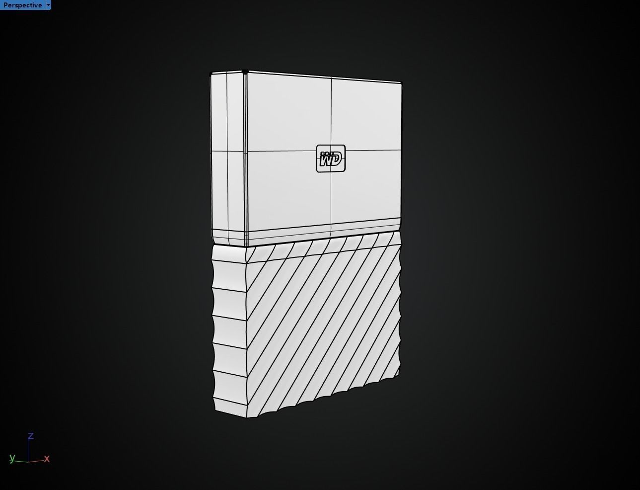 WD Hard Disk Appearance 3D model_3