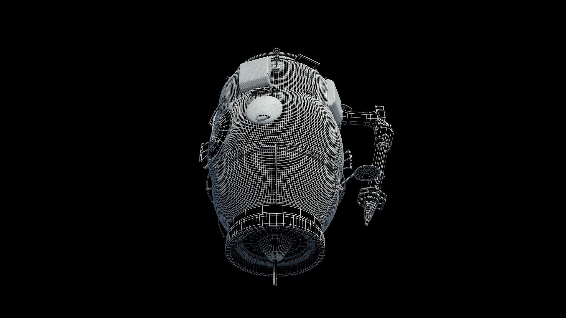 High quality 3D model Poisk ISS module 3D model | CGTrader