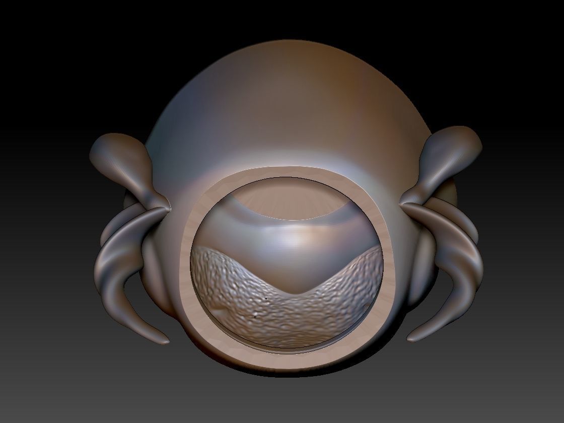 the cow face vase 3D print model_8