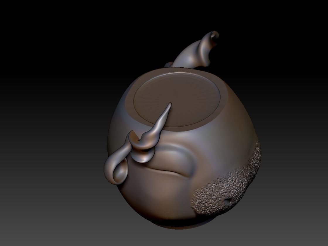 the cow face vase 3D print model_3