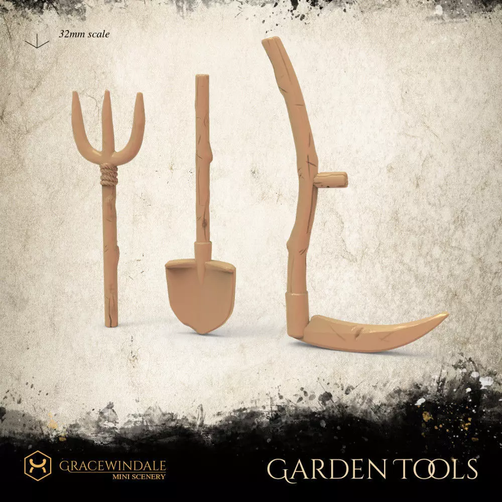 Garden tools 3D print model_0