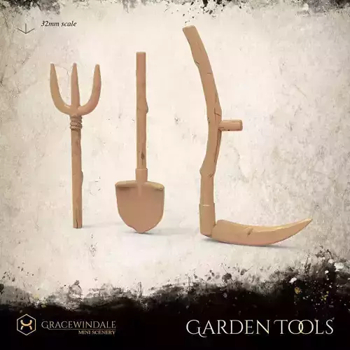 Garden tools 3D print model