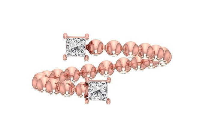 Women Beaded Rings 3D print model