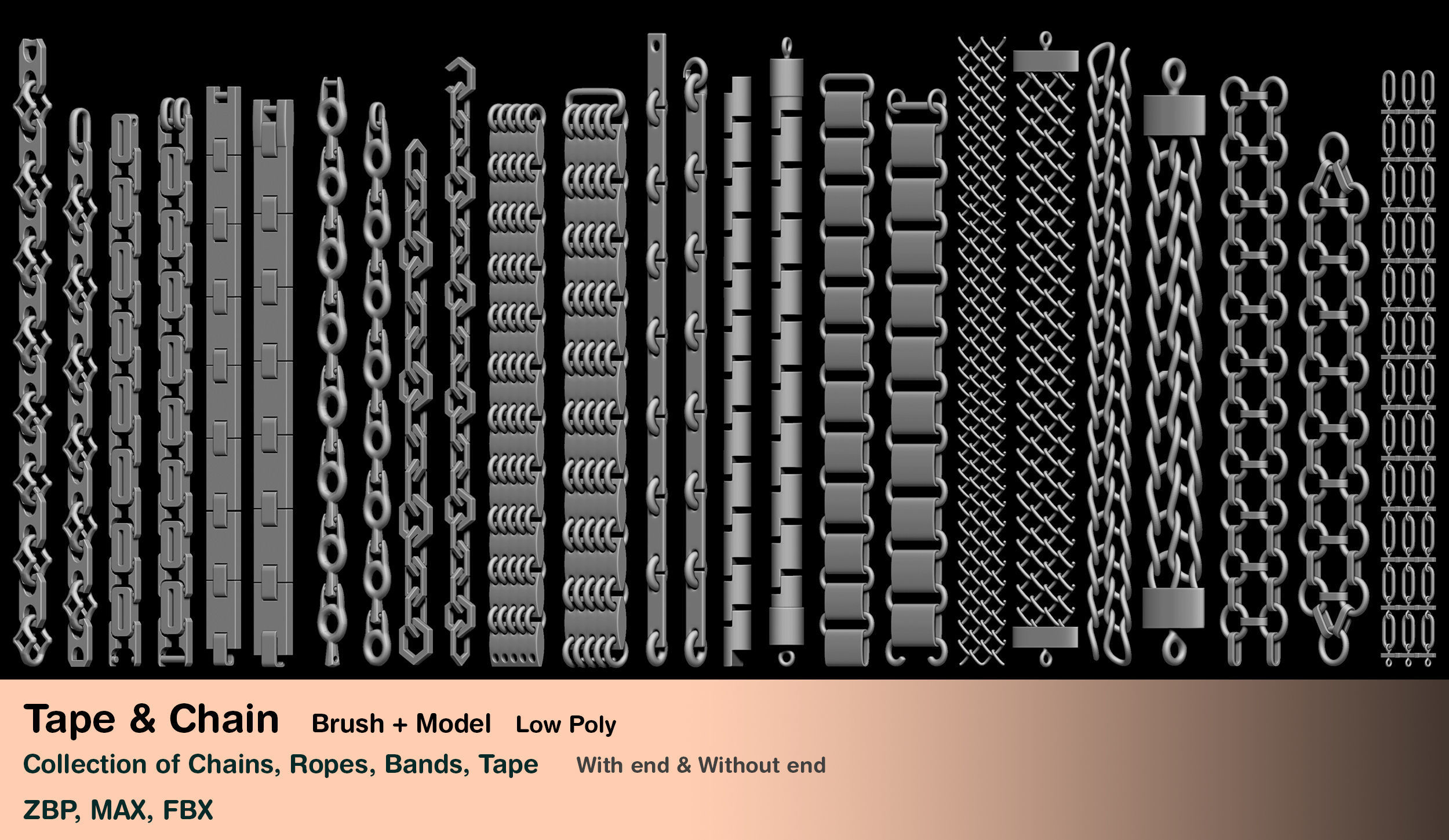 120 Tape and Chain 3D model_3