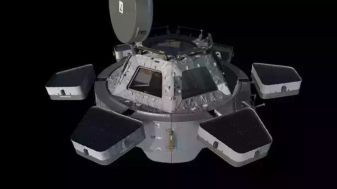 High quality 3D model Cupola ISS module 3D model