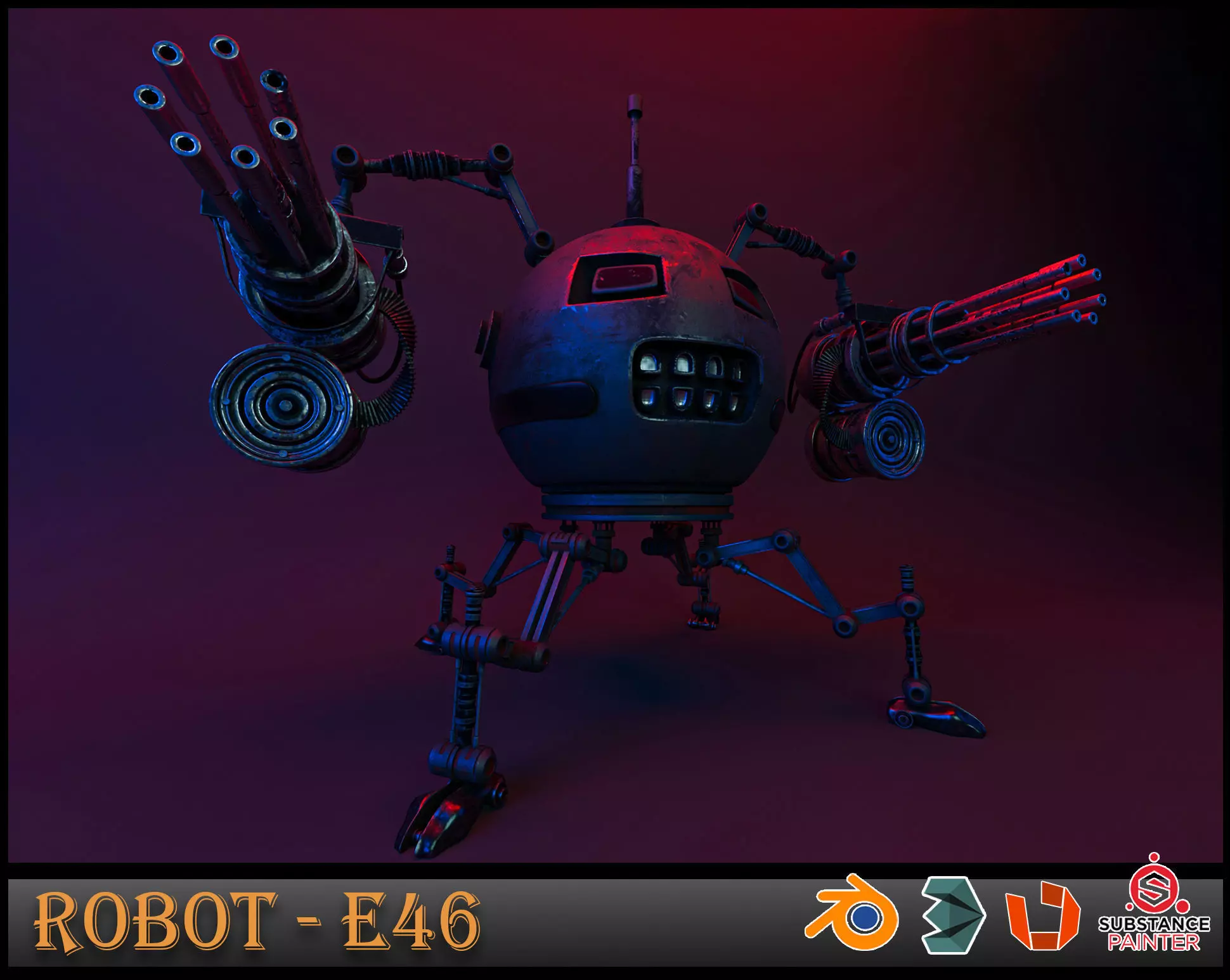 Robot Fire M34 3D model