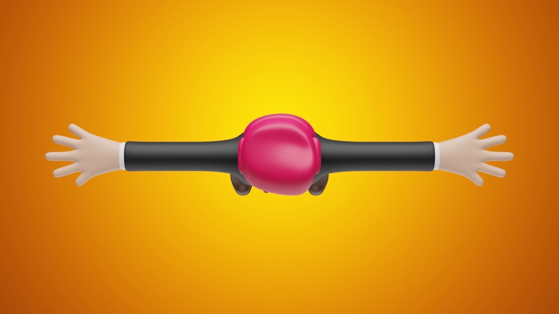 Man Wear Suit and Leather Shoes in Cartoon Character Style 3D model_4