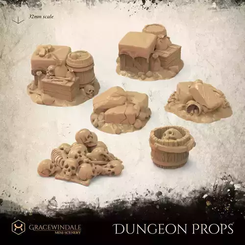 Dungeon Props 3D print model