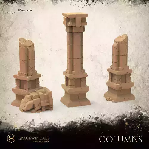 Columns by Gracewindale 3D print model