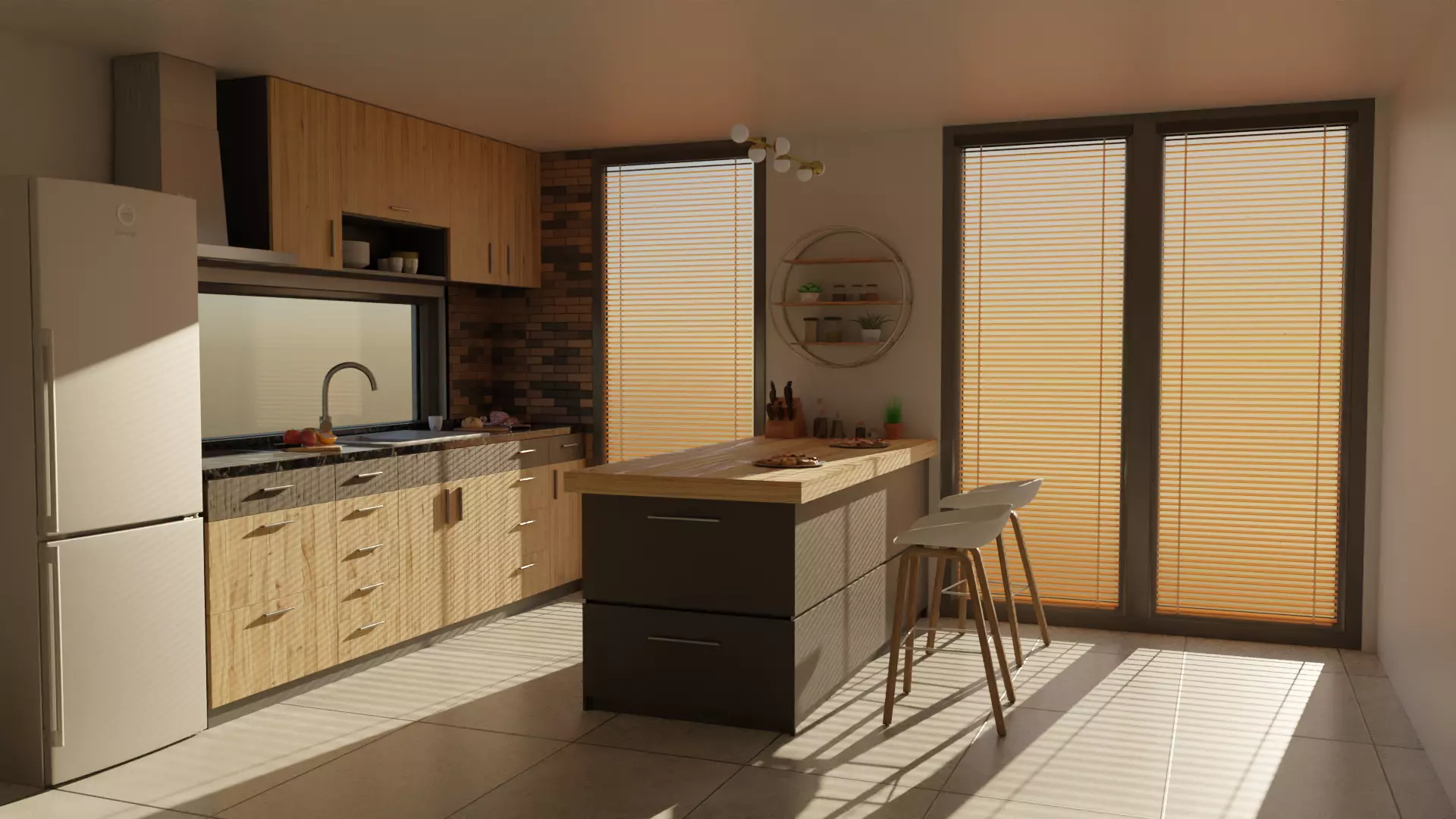 Modern kitchen Free 3D model