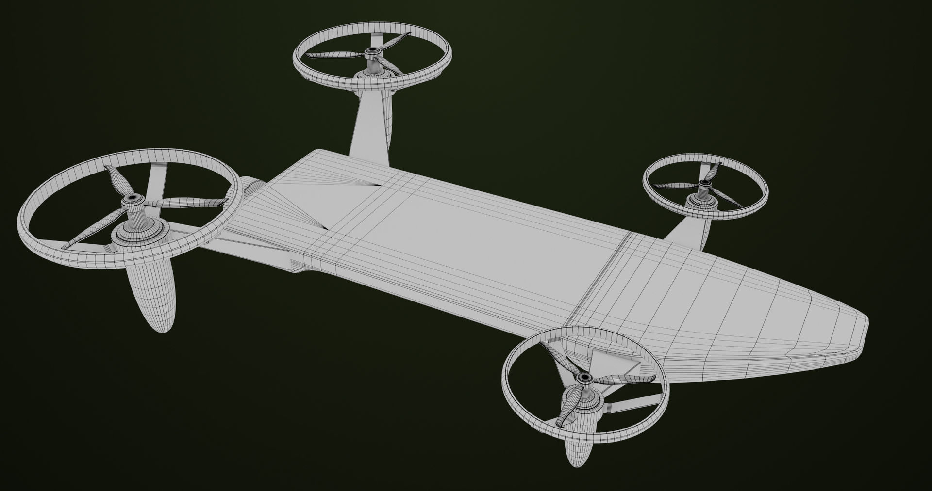 Sci Fi Hoverboard 10 All PBR Unity UE Textures Included Low-poly 3D model_20