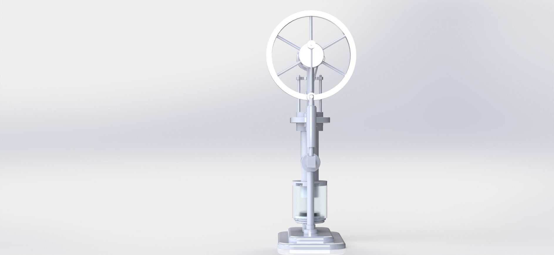 solidworks stirling hot air engine  3D model_4