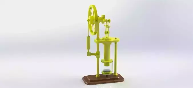 solidworks stirling hot air engine  3D model