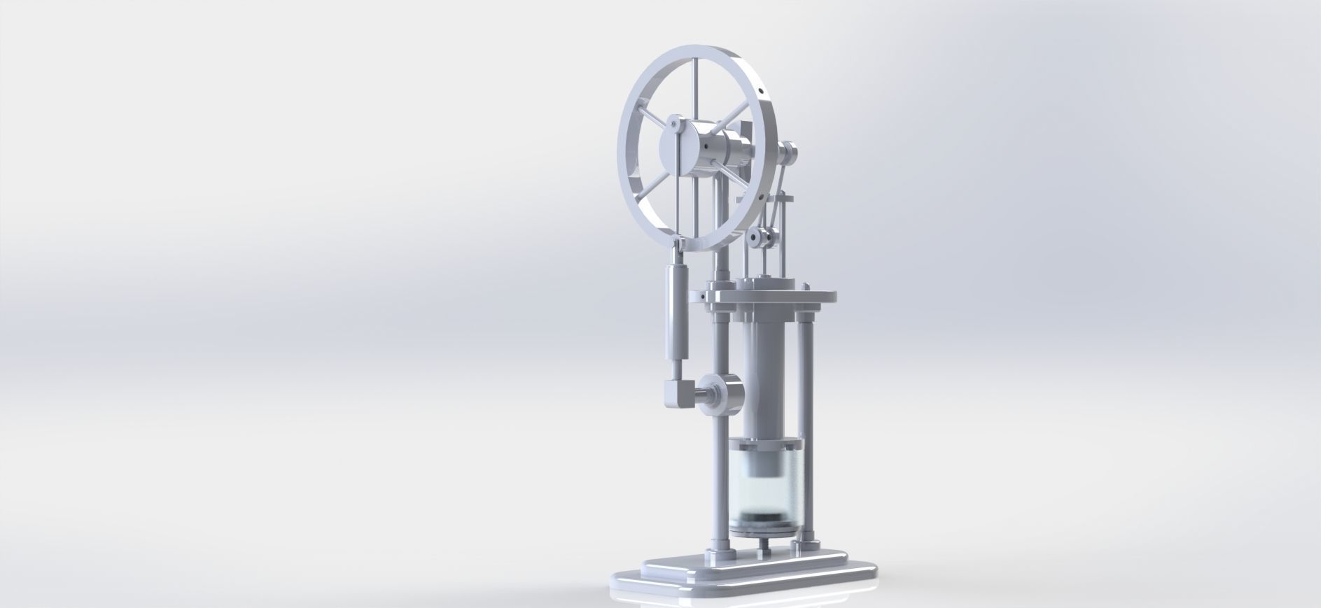 solidworks stirling hot air engine  3D model_5