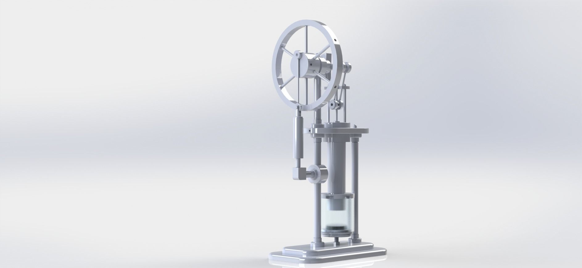solidworks stirling hot air engine  3D model_6